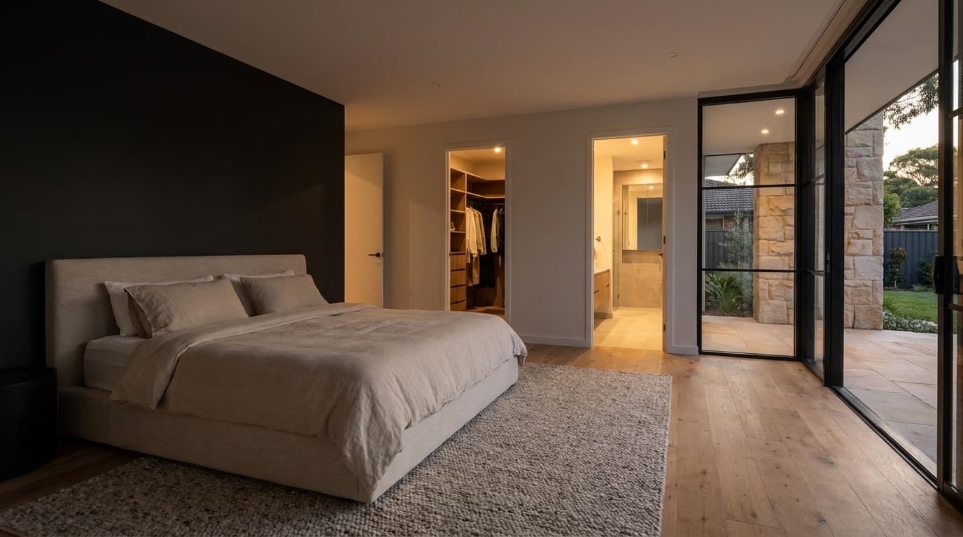 Concept visualisation of a bedroom interior from the premium line